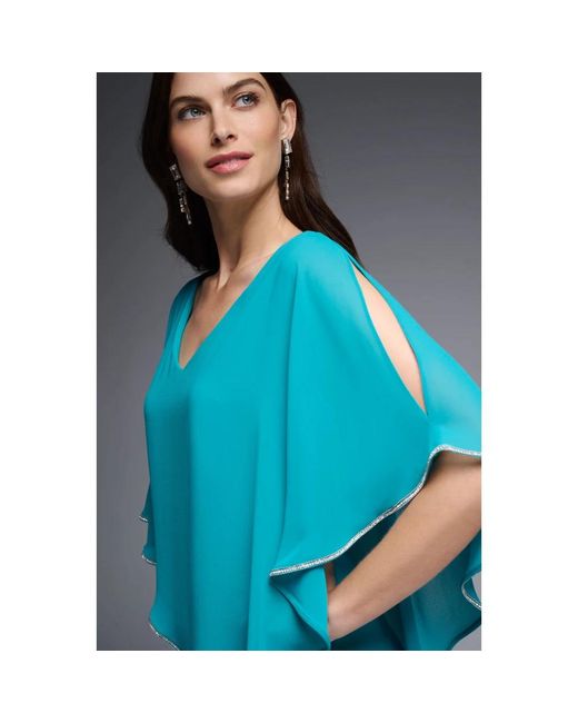 Joseph Ribkoff Overhemden ,Blauw ,Stijlvolle En Trendy Blouse in het Blue