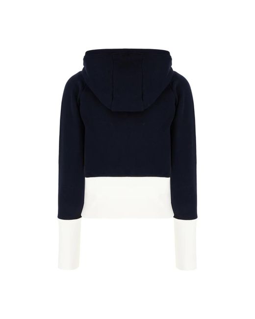 Thom Browne Hoodies & Sweatvesten ,Blauw ,Katoen Stijlvolle Sweatshirt Voor Mannen in het Blue