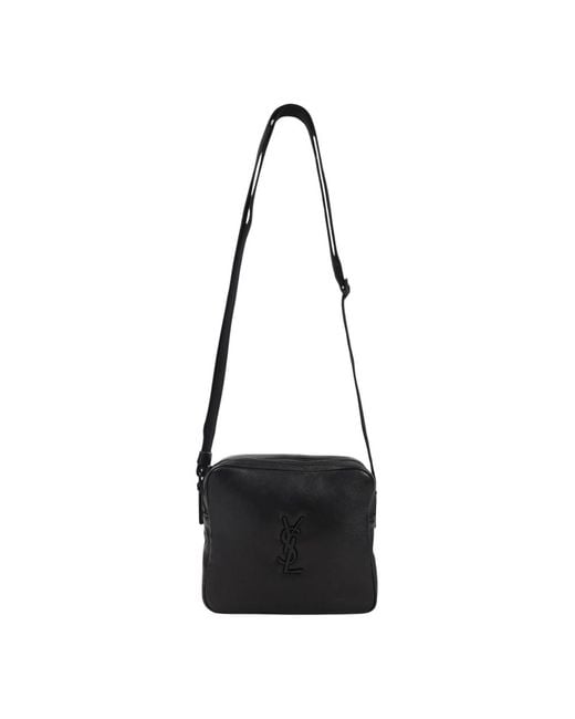 Saint Laurent Black Ysl Cube Shoulder Bag for men