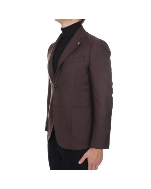 Bharnaba Jassen ,Bruin ,Single-Breasted Blazer in het Brown voor heren
