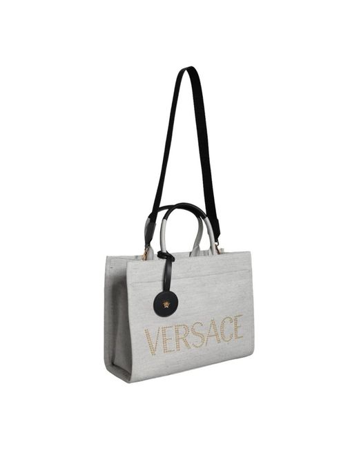 Versace Gray Shopping Bags