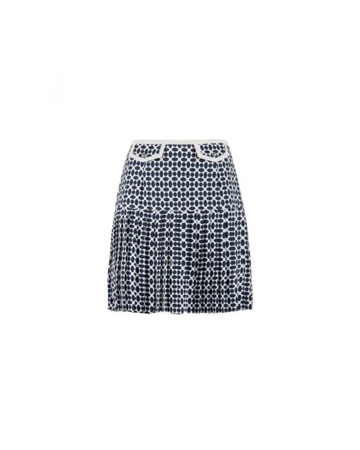 Nenette Blue Short Skirts