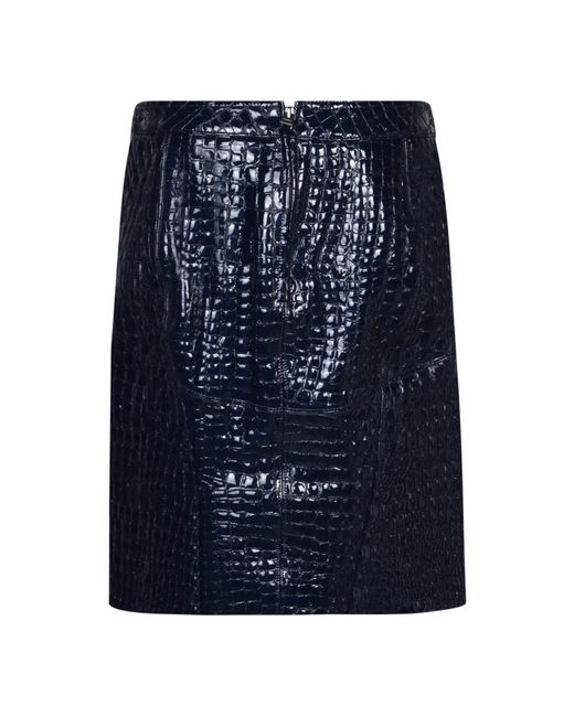 Tom Ford Blue Leather Skirts