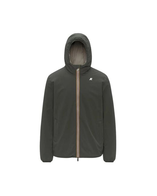 K-Way Green Winter Jackets for men