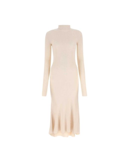 Balenciaga Natural Knitted Dresses