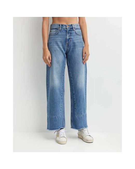 B Sides Blue Cropped Jeans