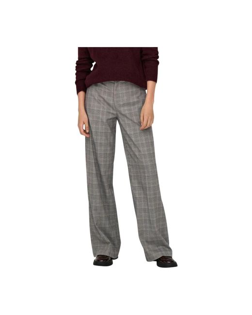 Wide Trousers ONLY de color Gray