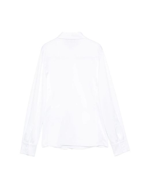 Emporio Armani Blouse Met Gewikkeld Detail in het White