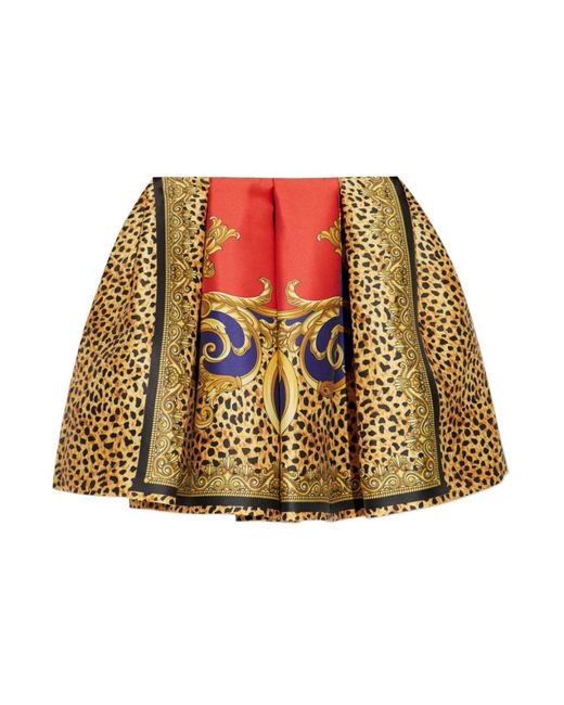 Versace Yellow Short Skirts