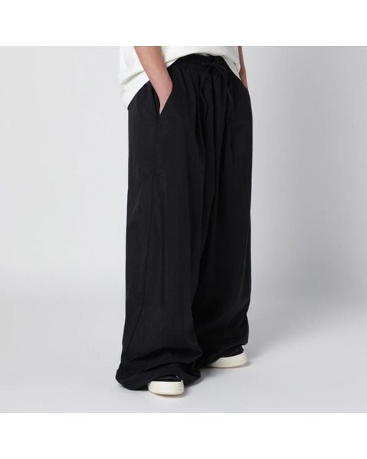 Y-3 Black Wide Trousers for men