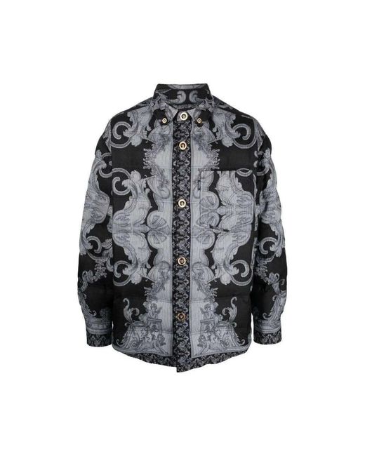 Versace Gray Casual Shirts for men