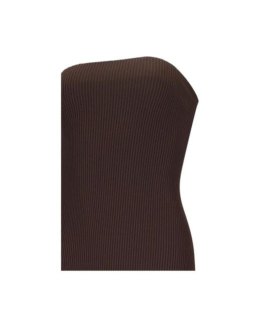 Max Mara Brown Knitted Dresses