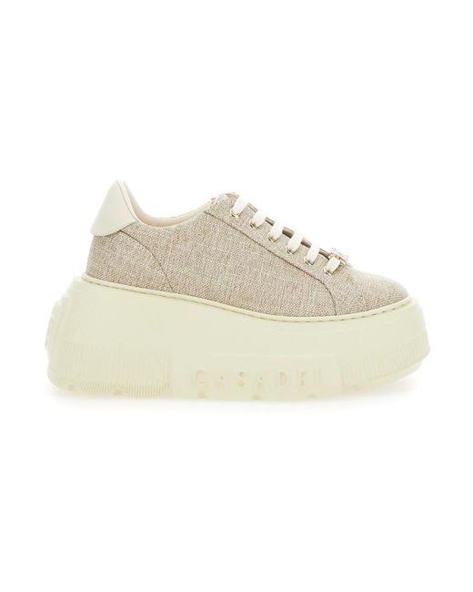 Sneakers Casadei de color Natural