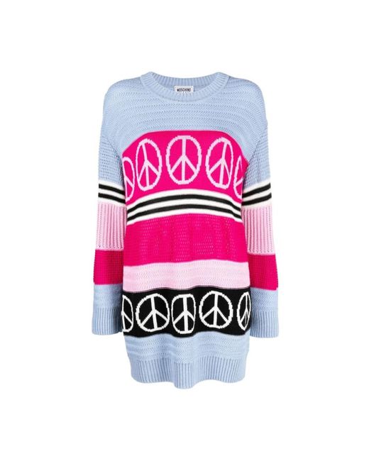 Moschino Pink Knitted Dresses