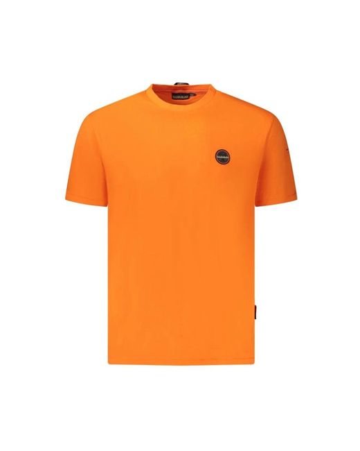 T-Shirts Napapijri de hombre de color Orange