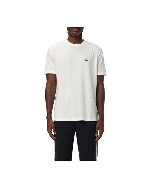 ARMANI EXCHANGE T-Shirt Mit Rundhalsausschnitt in White für Herren