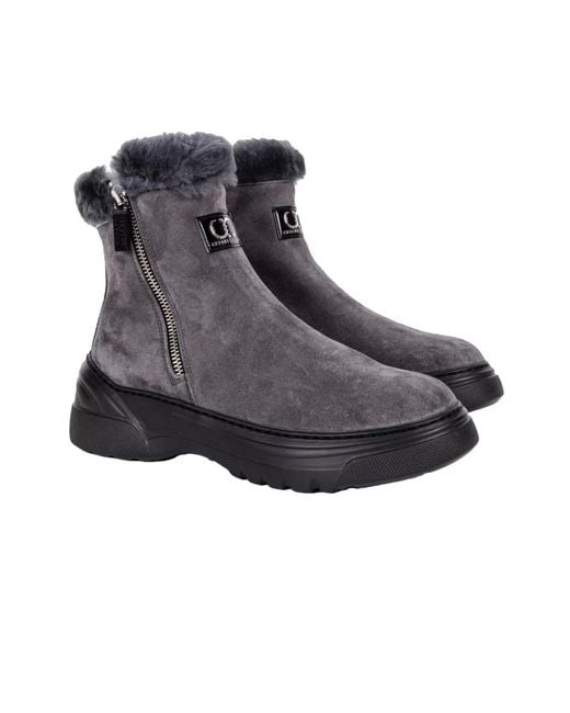 Casadei Gray Winter Boots