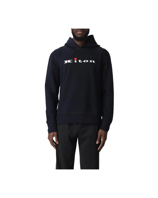 Hoodies di Kiton in Black da Uomo