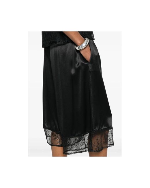 THE NINA STUDIO Black Long Shorts