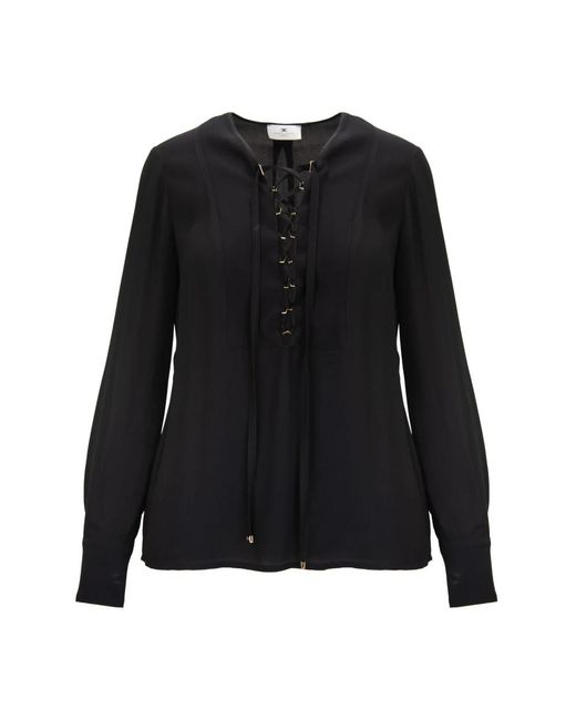 Elisabetta Franchi Black Blouses