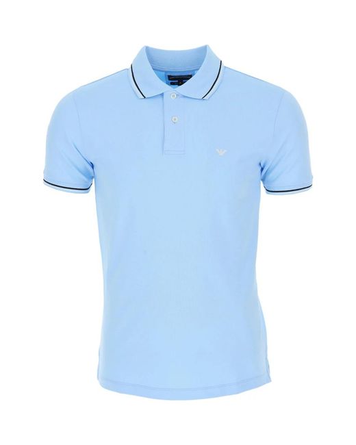 Emporio Armani Blue Polo Shirts for men