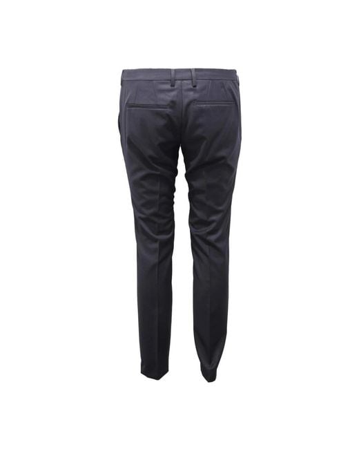 Michael Coal Blue Slim-Fit Trousers for men