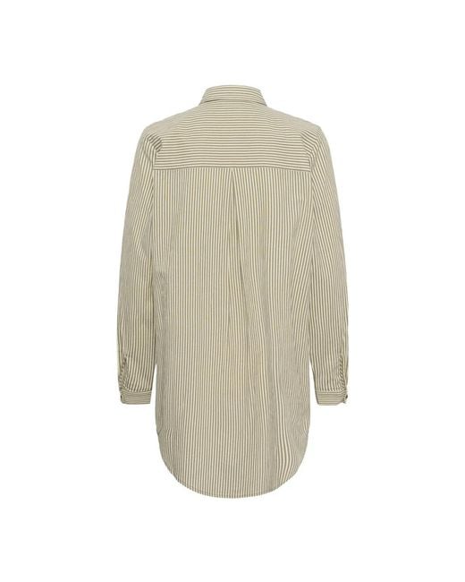 Shirts Kaffe de color Natural