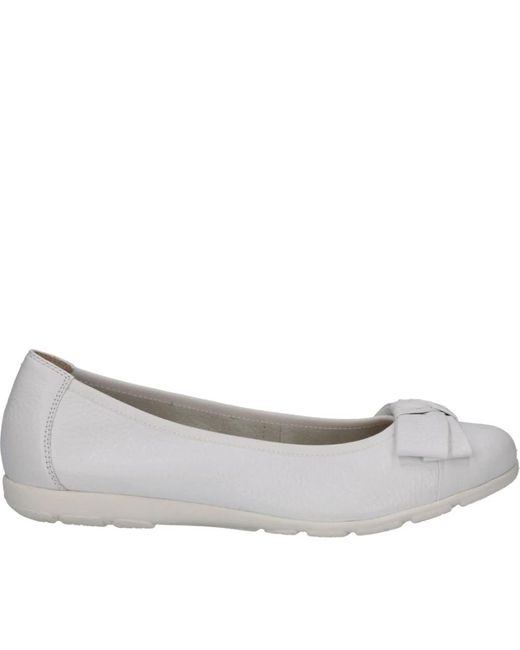 Caprice Metallic Ballerinas