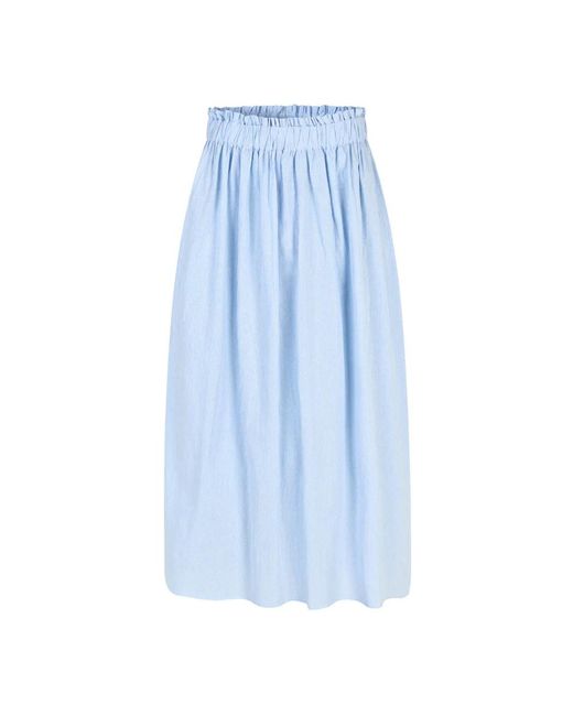 Lolly's Laundry Midi Skirts in het Blue