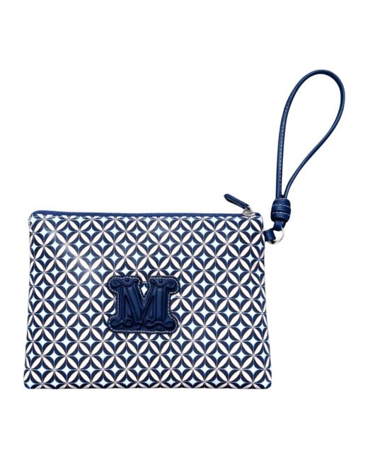 Max Mara Blue Clutches