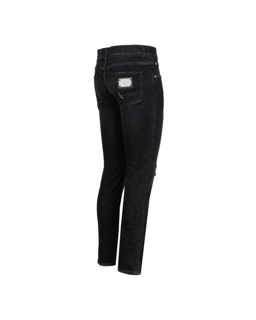 Dolce & Gabbana Slim-fit jeans in Black für Herren