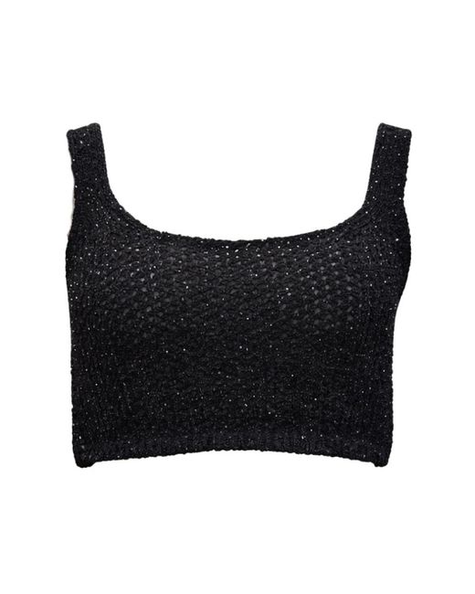 SIMONA CORSELLINI Black Round-Neck Knitwear