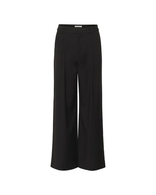 Gestuz Black Wide Trousers