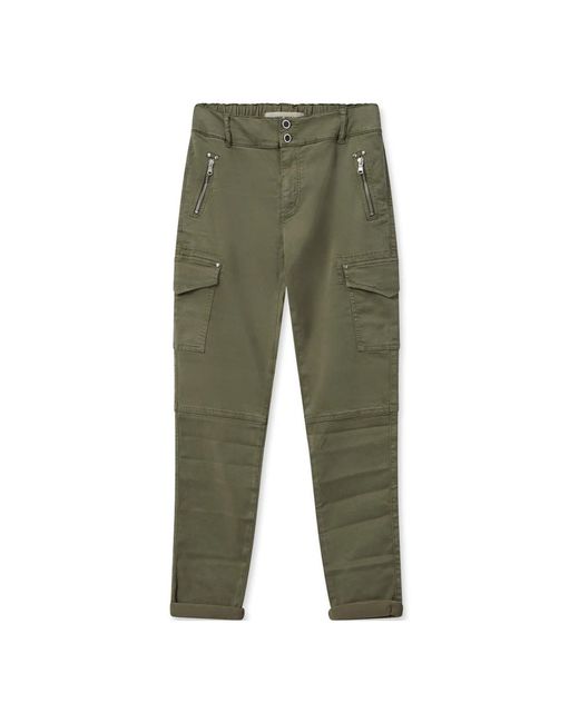 Pantalones inspirados en el estilo cargo con detalles de cremallera Mos Mosh de color Green