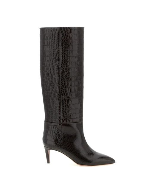 Paris Texas Black Heeled Boots