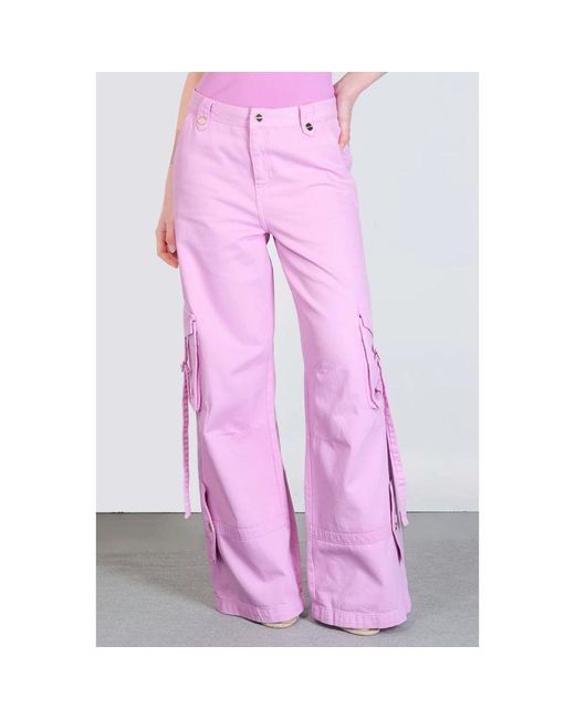 Blugirl Blumarine Pink Wide trousers