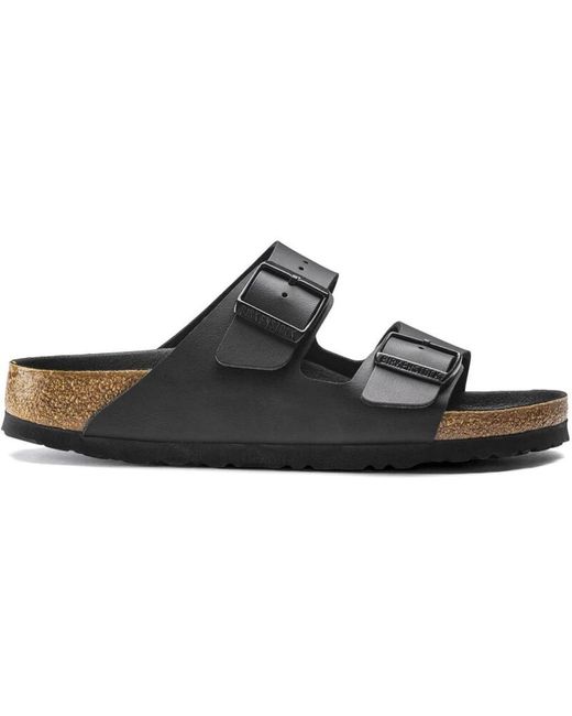 Flat sandals di Birkenstock in Black da Uomo