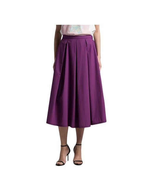 Weekend by Maxmara Purple Midi Skirts
