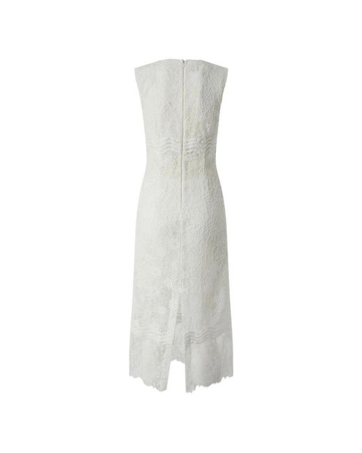 Pinko Kleedjes ,Wit ,Audrey Midi Jurk in het White