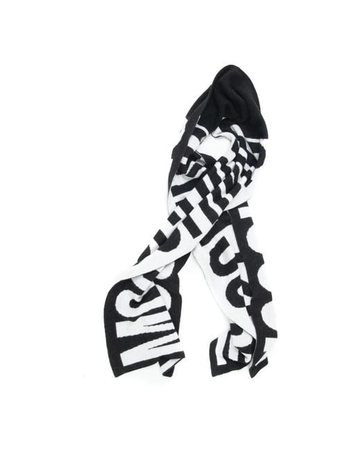 Moschino Black Winter Scarves