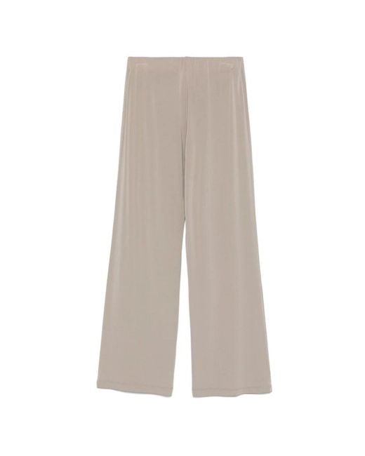 Le Tricot Perugia Gray Lange Jerseyhose Mit Elastischem Bund