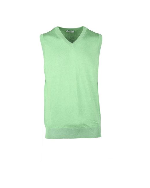 Ballantyne Green Sleeveless Jumpers for men