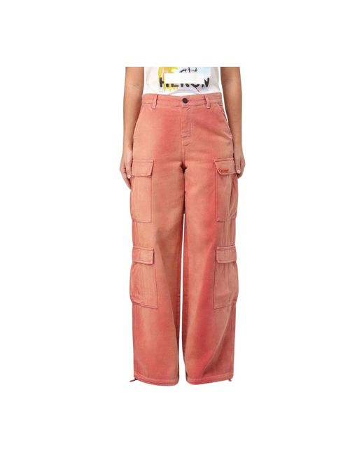 Wide Trousers Heron Preston en coloris Pink