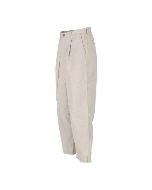 Calvin Klein Cropped Plissee Hose in Gray für Herren