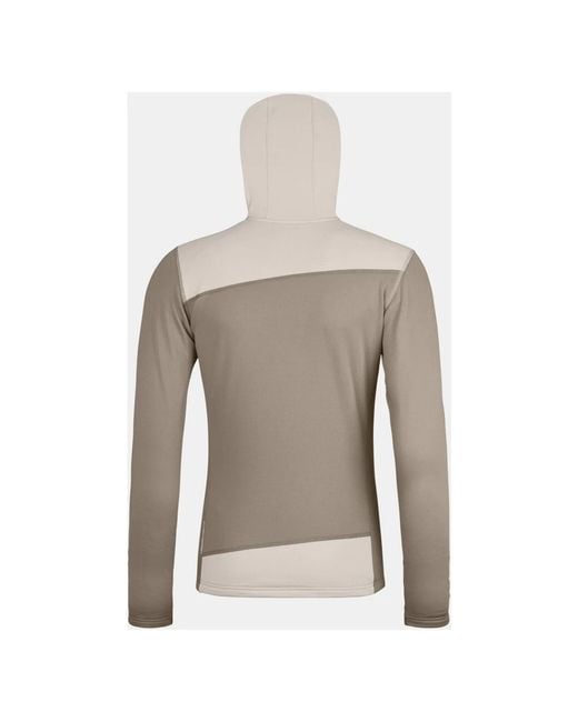 Ortovox Fitness ,Grijs ,Wol Fleece Light Hoody in het Gray