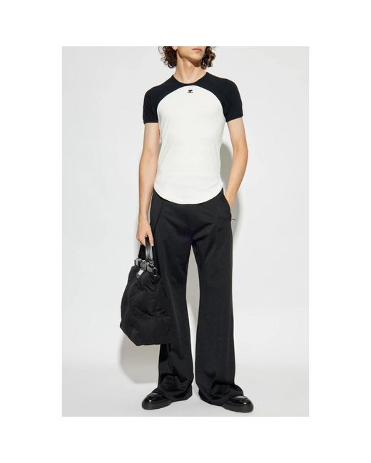 Courreges Black T-Shirts for men