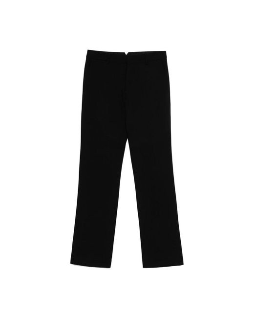 AMI Black Straight Trousers for men