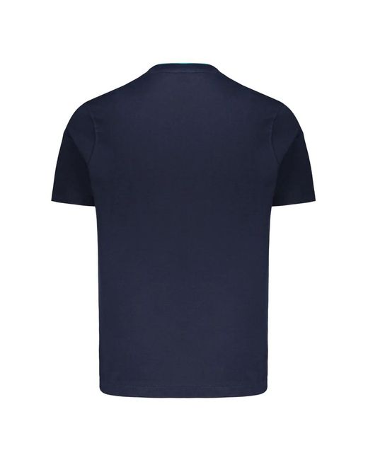 Paul & Shark Katoenen T-Shirt Met Contrasterende Inzetstukken in het Blue voor heren