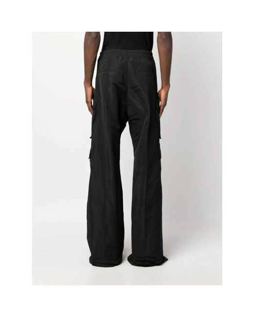 Rick Owens Schwarze cargohose mit weitem bein in Black für Herren