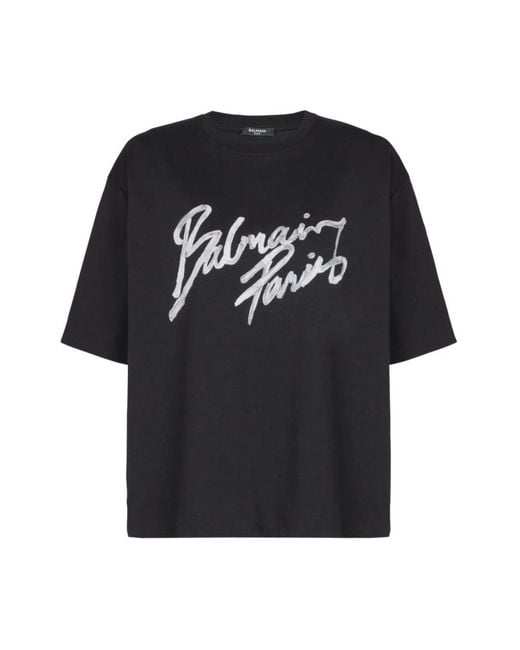 Balmain Black T-Shirts